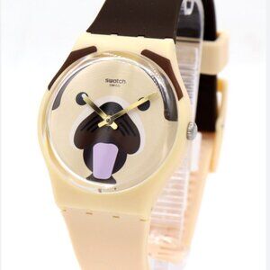 Swatch watch ("Carlito" pug) - men, women, kids